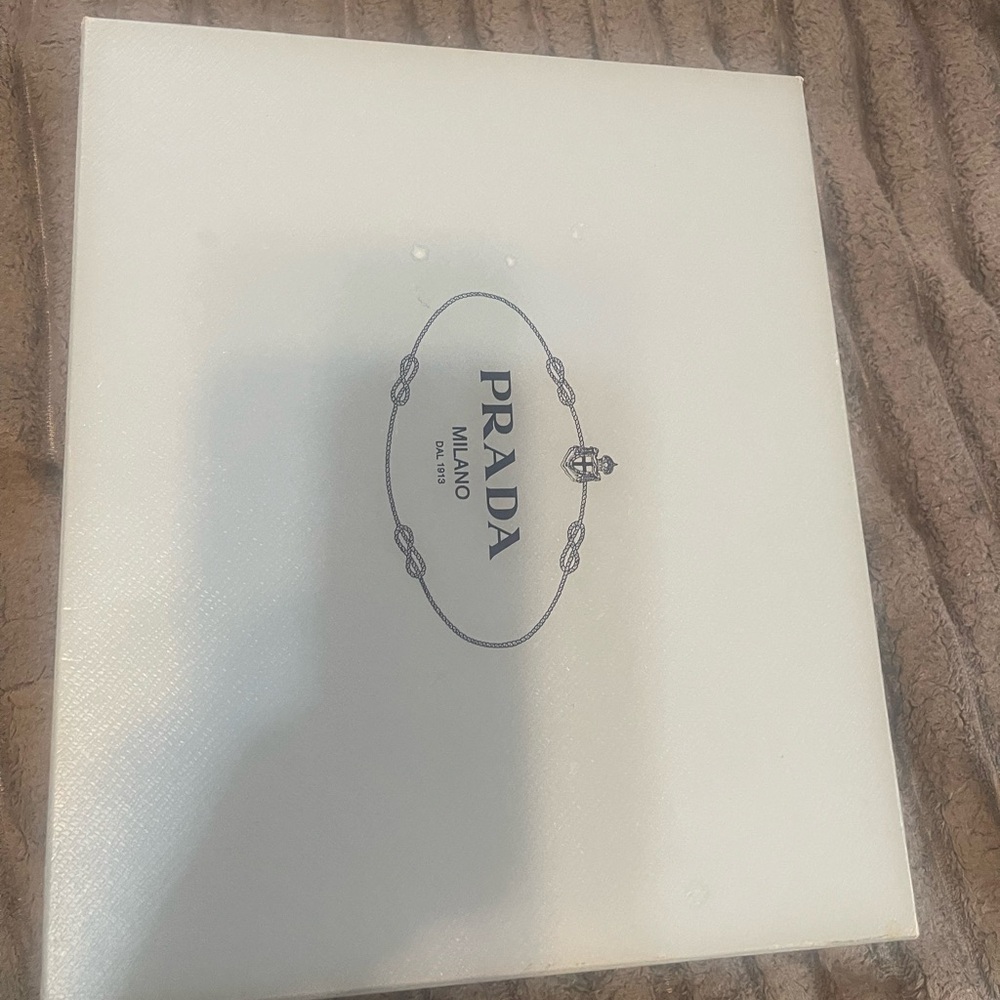 Prada White Sneakers with Red Logo - Picture 5 of 5